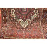 Small mid 20th Century Persian rug with medallion and all-over design with borders