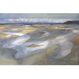 •JOHN ELWYN (1916-1997) LOW TIDE Signed, watercolour 34 x 52cm. ++ Good condition