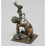 AFTER FRANCESCO FANELLI, Infant Hercules Wrestling with Two Serpents, patinated bronze, probably