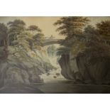 ATTRIBUTED TO JOHN WARWICK SMITH (1749-1831) ROUTING BRIDGE, GALLOWAY Watercolour 35 x 49.5cm. ++