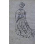 FRANCOIS EDOUARD ZIER (1856-1924) STUDY OF A LADY, VIEWED FROM THE BACK Two similar, each possibly