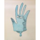 •EMMANUEL RADNITSKY, called MAN RAY (1890-1976) MAIN BLEUE Etching with aquatint printed in