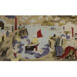•AFTER JULIAN TREVELYAN, TA (1910-1988) HARBOUR (SP.9) Colour lithograph, 1946, from the `School