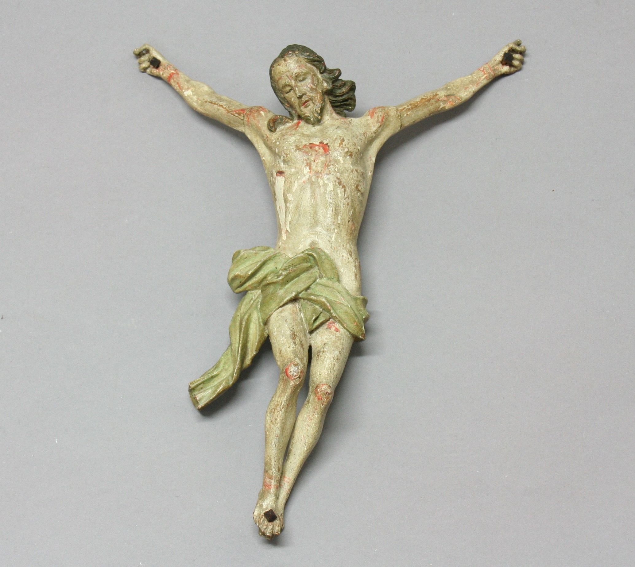 CORPUS CHRISTI, late 17th or 18th century, possibly Portuguese, carved wood with painted decoration,