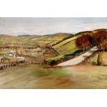 •JAMES KAY, RSA, RSW (1858-1942) NEAR KILMALCOLM Signed, sketch, oil on board 50.5 x 76.5cm.