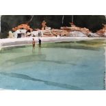 •RONALD JESTY (1926-2016) A FOLIO OF WATERCOLOURS AND SKETCHES Landscape subjects in Dorset,