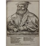 A FOLIO OF `OLD MASTER` PRINTS and other subjects, to include a woodcut of `Hans Sachs aged 51`