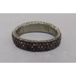 BOHEMIAN GARNET BANGLE