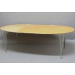 BRUNO MATHSSON & PIET HEIN 'SUPER ELLIPSE' DINING TABLE a Bruno Mathsson and Piet Hein designed