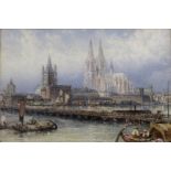 MYLES BIRKET FOSTER, RWS (1825-1899) COLOGNE Signed with monogram, watercolour and pencil heightened