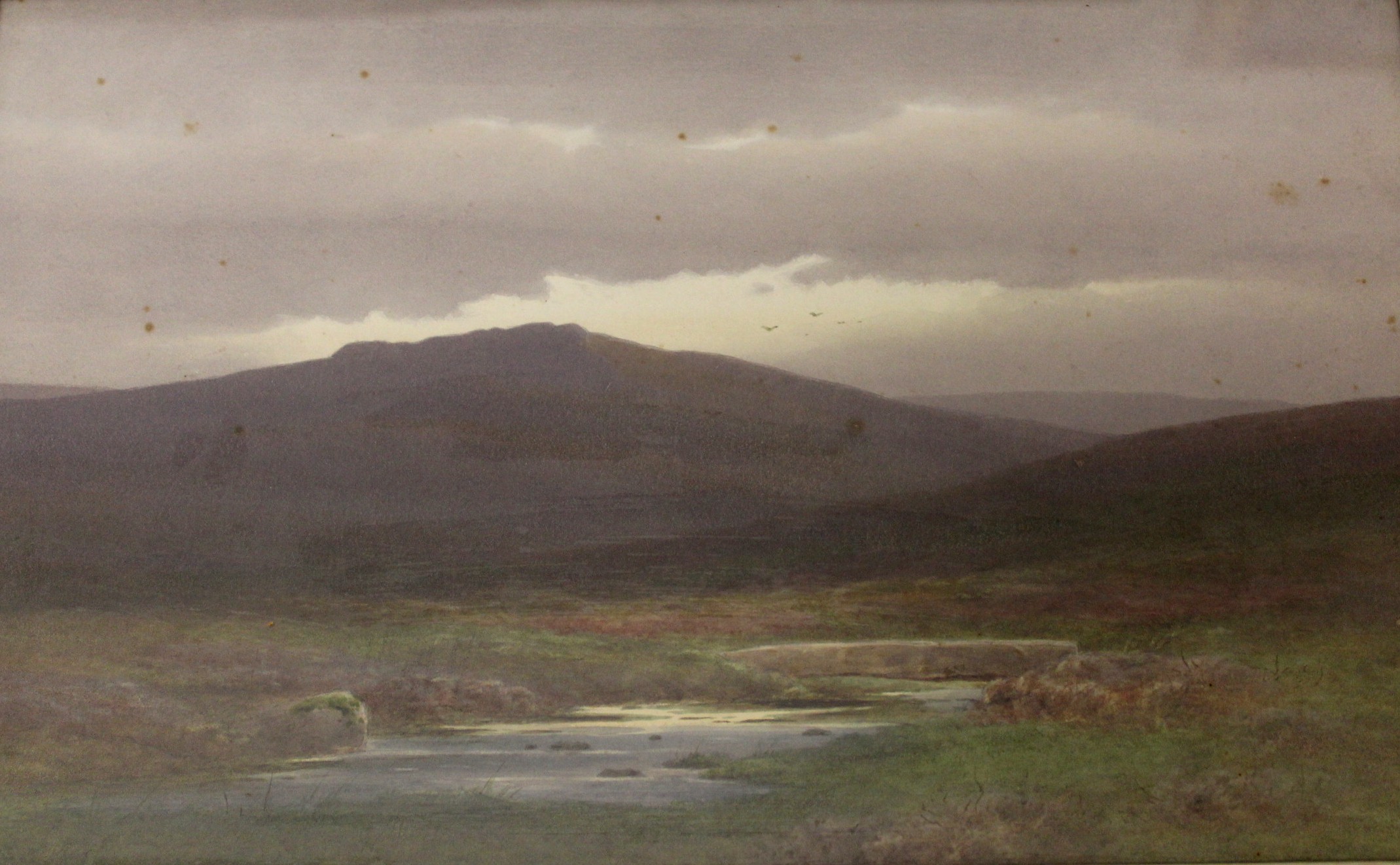 CHARLES EDWARD BRITTAN Jnr (1870-1949) MOORLAND SCENES Two, both signed, watercolour 27.5 x 44.
