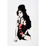 •`BAMBI` (b.1975) AMY RED Screenprint on Archival paper, 2011, signed and numbered 23/35, with