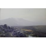 FREDERICK JOHN WIDGERY (1861-1942) MOORLAND SCENES A pair, one signed, watercolour and gouache