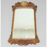 George II Style Walnut Wall Mirror