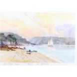 Mark Gibbons : Watercolour 'Sailing into Salcombe' and Print