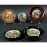 Pot Lids: Country Quarters (Framed), The Skewbald Horse (Framed), Peace (Framed), Cattle and