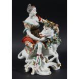 Continental Porcelain Group - Lady and Bull