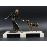 Art Deco Figure & Fawn (759)