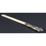 Ivory and Silver Paper Knife