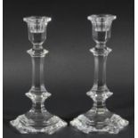 Pair Baccarat Crystal Candlesticks