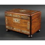 Victorian Rosewood Tea Caddy