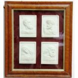 Framed Set of Four Grand Tour Style Plaques