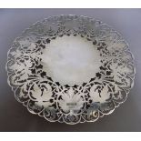 Pierced Silver Cake Stand