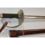 AN OFFICERS SWORD. An 1897 Pattern Officers Sword marked Sanderson Bros & Newbould Ltd of Sheffield.