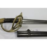 A FRENCH 1813 DATED HEAVY CAVALRY SWORD. A Napoleonic period 1813 dated French Heavy Cavalry model