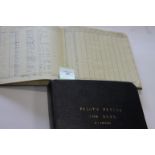 TWO RAF PILOTS LOGBOOKS A TOTAL OF 3360 HRS FLYING 1941-1953. The Logbooks of C J Veitch who flew
