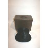 CASED TOP HAT a black Top Hat by Woodrow, 46 Piccadilly London, in a Dunn & Co case. Also with boxed