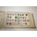 STAMP ALBUMS including a Lincoln Album with sparse content including Great Britain 1d Black Used,