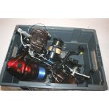 FISHING REELS 6 large spinning reels including Shakespeare Long Cast, Quick SE 165, Ryobi Project