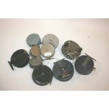 FISHING REELS 10 various centre pin reels, including D Harris, Sheffield, Shakespeare, Wey Mark, The