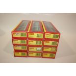 BOXED HORNBY ROLLING STOCK 12 boxed coaches including R4298E Maunsell, R4302E Maunsell, R4298E