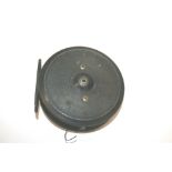 HARDY FISHING REEL The Uniqua, a 3 5/8" reel with ebonised winder and horseshoe centre latch.