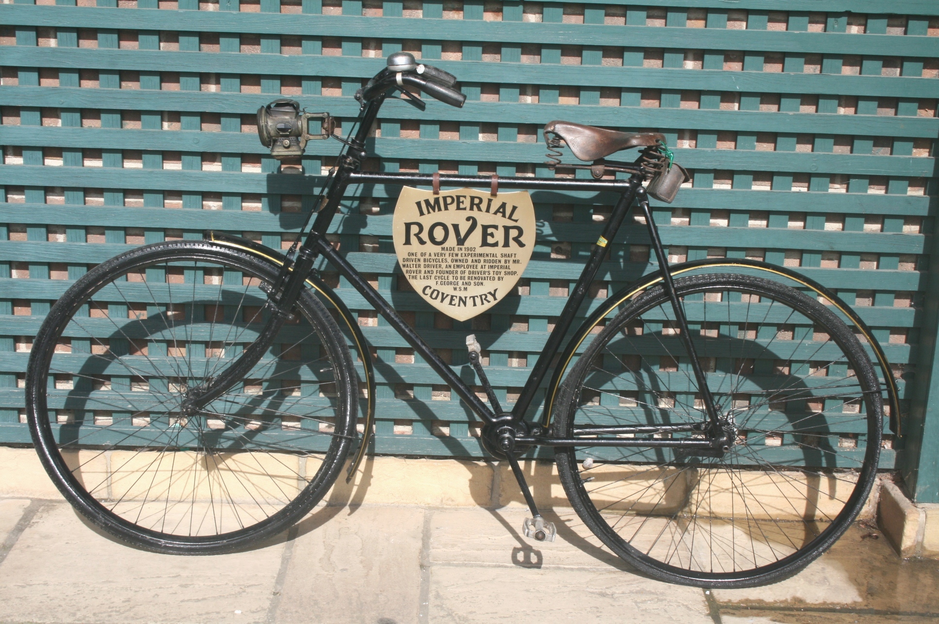 RARE EARLY ROVER IMPERIAL BICYCLE - 1902 an unusual shaft driven bicycle, made by Imperial Rover