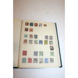 STAMP ALBUMS 4 albums of World Stamps plus loose, sorted into Countries including GB, Barbados,