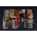 A COLLECTION OF VINTAGE SCARVES. A lovely selection of 40's and 50's scarves. (qnty)