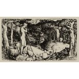 EDWARD CALVERT (1799-1883) IDEAL PASTORAL LIFE (Lister 11) Lithograph, 1829, as published in the