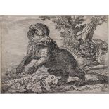 A COLLECTION OF DUTCH ETCHINGS to comprise works by or after Abraham Hondius (see illus.), Adriaen