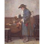 HENRY TERRY (Fl.1879-1920) THE COACHMAN'S BRACER Signed, watercolour 43 x 34cm. ++ Good condition