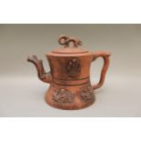 Chinese Red Stoneware Teapot