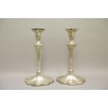 Pair of Silver Candlesticks