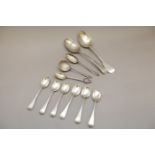 Silver Table Spoons, Teasoons etc