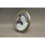 Oval Silver Photograph Frame