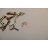 9ct Gold Pendant, Watch Chains and Other Items