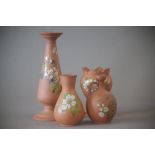 Watcombe Terracotta Incl Jugs, Vases etc