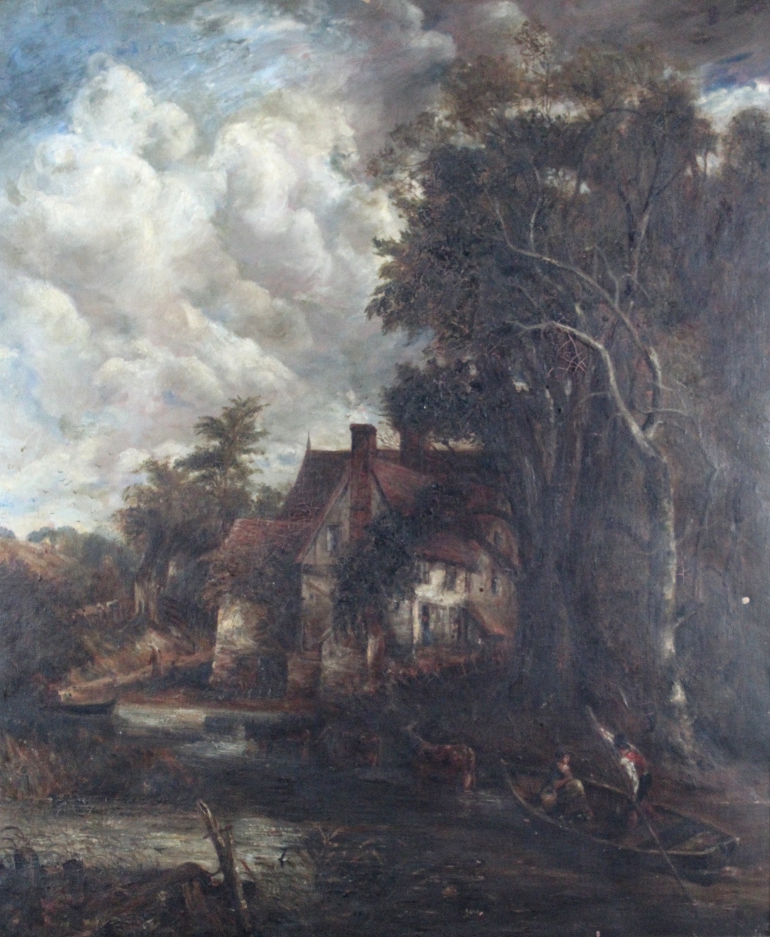 AFTER JOHN CONSTABLE, RA (1776-1837) THE VALLEY FARM Copy by P. Wills Harley, c.1900-1920, oil on