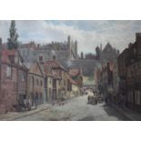 THOMAS GREENHALGH (1848-1906) STREET IN WINDSOR, NEAR ETON COLLEGE Signed and dated 1881,